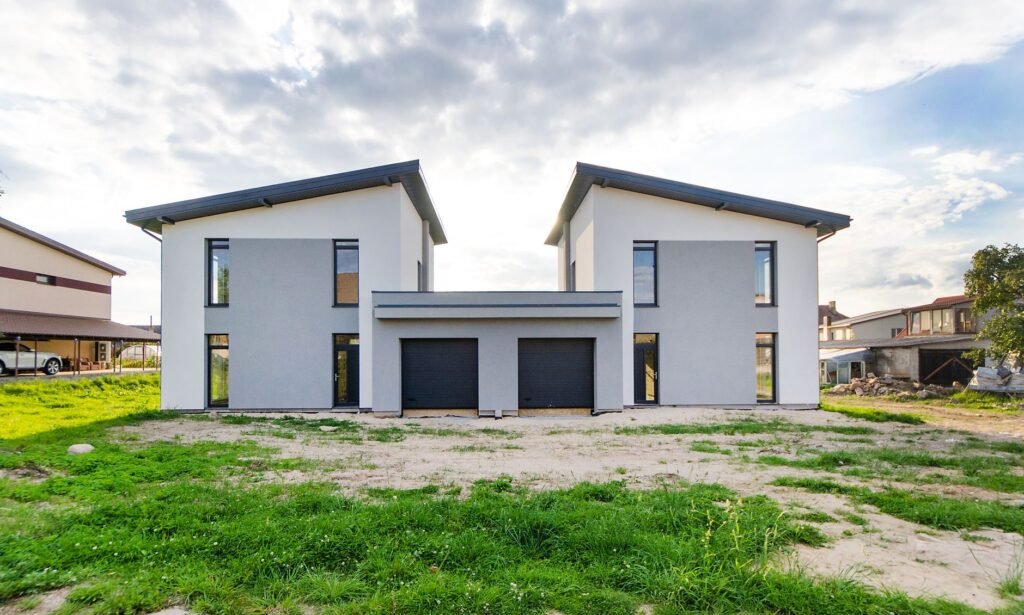 Building Act 2083 Nepal: modern twin houses with symmetrical design