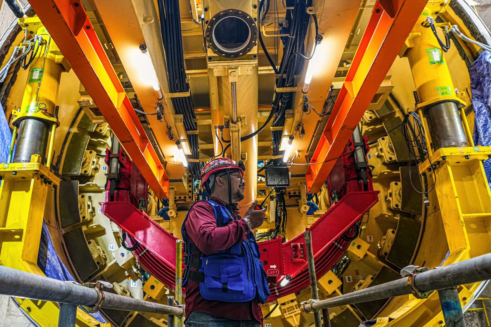 Hudson Tunnel Project tunnel boring machine digging new rail tunnel in New Jersey
